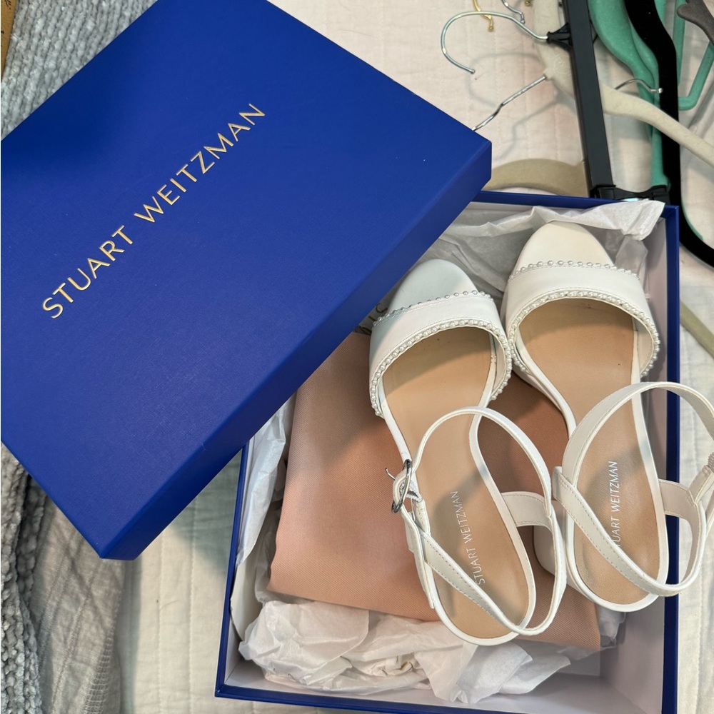 Stuart Weitzman DANCER PEARL PLATFORM SANDAL
